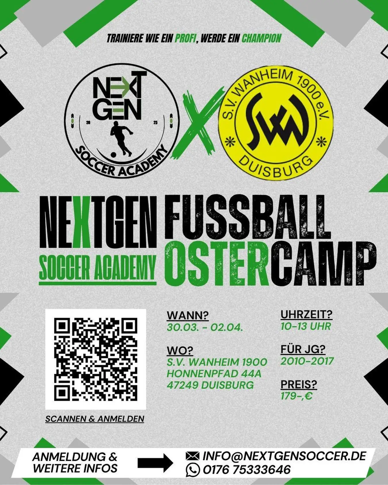 NextGenSoccerAcademy Fußball Ostercamp 2026 SVWanheim